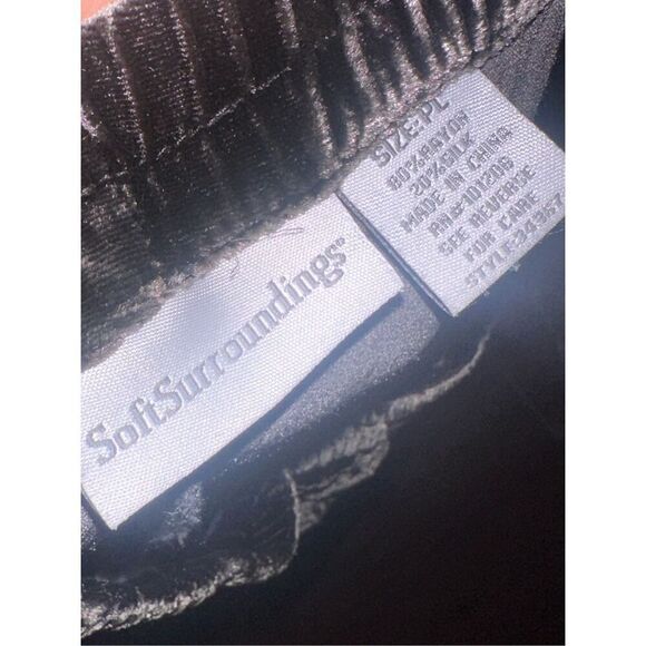 BEAUTIFUL Soft Surroundings Pull On Wide Leg Pants Women's size PETITE large bro - Picture 6 of 8